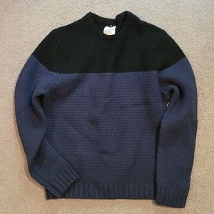Saturdays NYC heavy sweater - color blocked SZ M